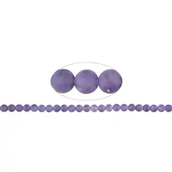140120100714 Rang de colliers boules, améthyste AA, mat, 08mm | Marco Schreier