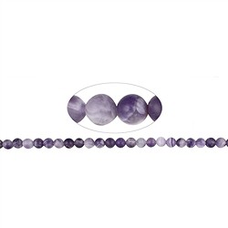 140120100717 Filo di perle, ametista, opaco, 08 mm (39 cm) | Marco Schreier
