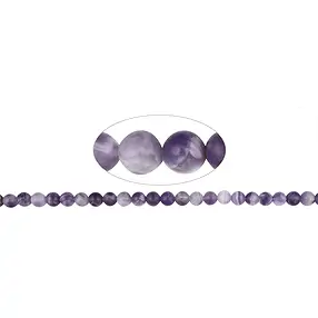 Strang Kugeln, Amethyst, matt, 08mm (39cm) | GH Edelsteine, Heilsteine & Schmuck