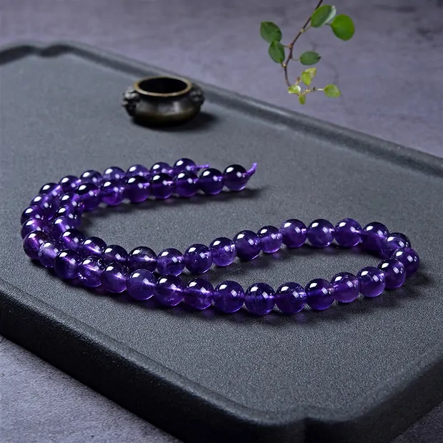 String Beads, Amethyst, 08mm | wholesale supplier gems, healing stones & jewelry