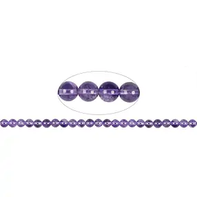Strang Kugeln, Amethyst (flieder), 08mm | GH Edelsteine, Heilsteine & Schmuck