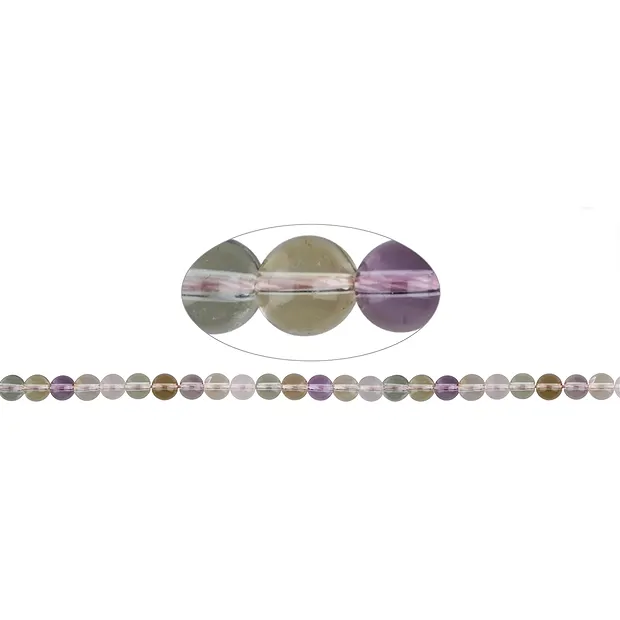 Rang de collier boules, quartz mélangé, 08mm | Marco Schreier