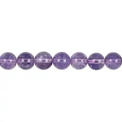 140120100827 Strang Kugeln, Amethyst (hell), 09mm (39cm) | Edelsteine, Heilsteine & Schmuck
