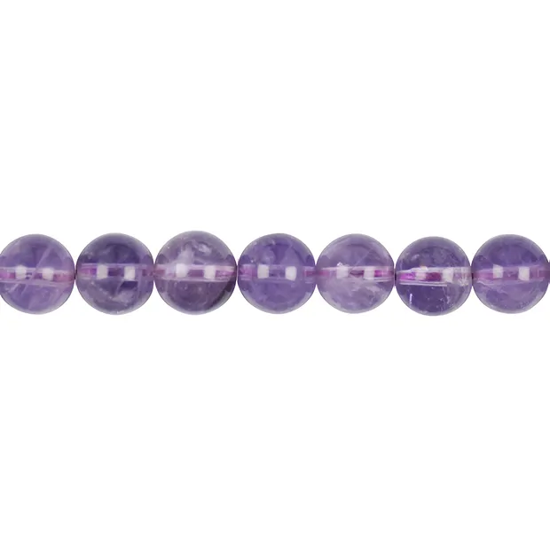 Strang Kugeln, Amethyst (hell), 09mm (39cm) | Edelsteine, Heilsteine & Schmuck