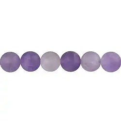 140120101017 String Beads, Amethyst (light) (partly Ametrine), matt, 12mm | Marco Schreier