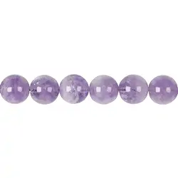 140120101025 String Beads, Amethyst (lilac), 12mm | wholesaler gems, healing stones & jewelry