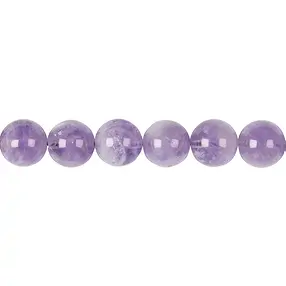 Rang de colliers boules, améthyste (lilas), 12mm | Marco Schreier