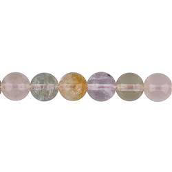 140120101026 String Beads, mixed quartz, 12mm | wholesaler gems, healing stones & jewelry