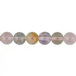 140120101026 Rang de collier boules, quartz mélangé, 12mm | Marco Schreier
