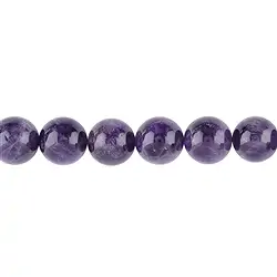 140120101220 Strang Kugel Amethyst (Chevron dunkel), 16mm | Edelsteine, Heilsteine & Schmuck