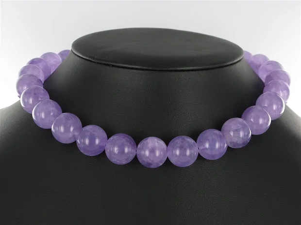 Strang Kugeln, Amethyst (flieder), 16mm | GH Edelsteine, Heilsteine & Schmuck