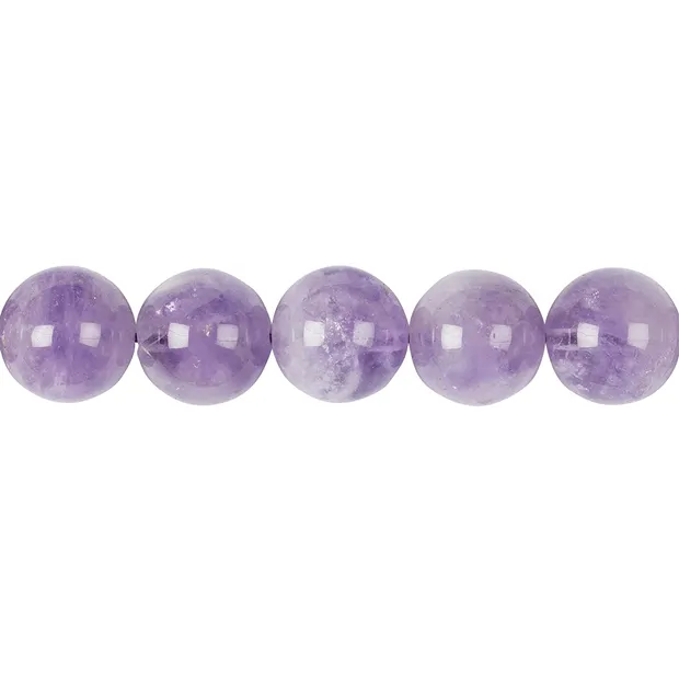 Rang de colliers boules, améthyste (lilas), 16mm | Marco Schreier