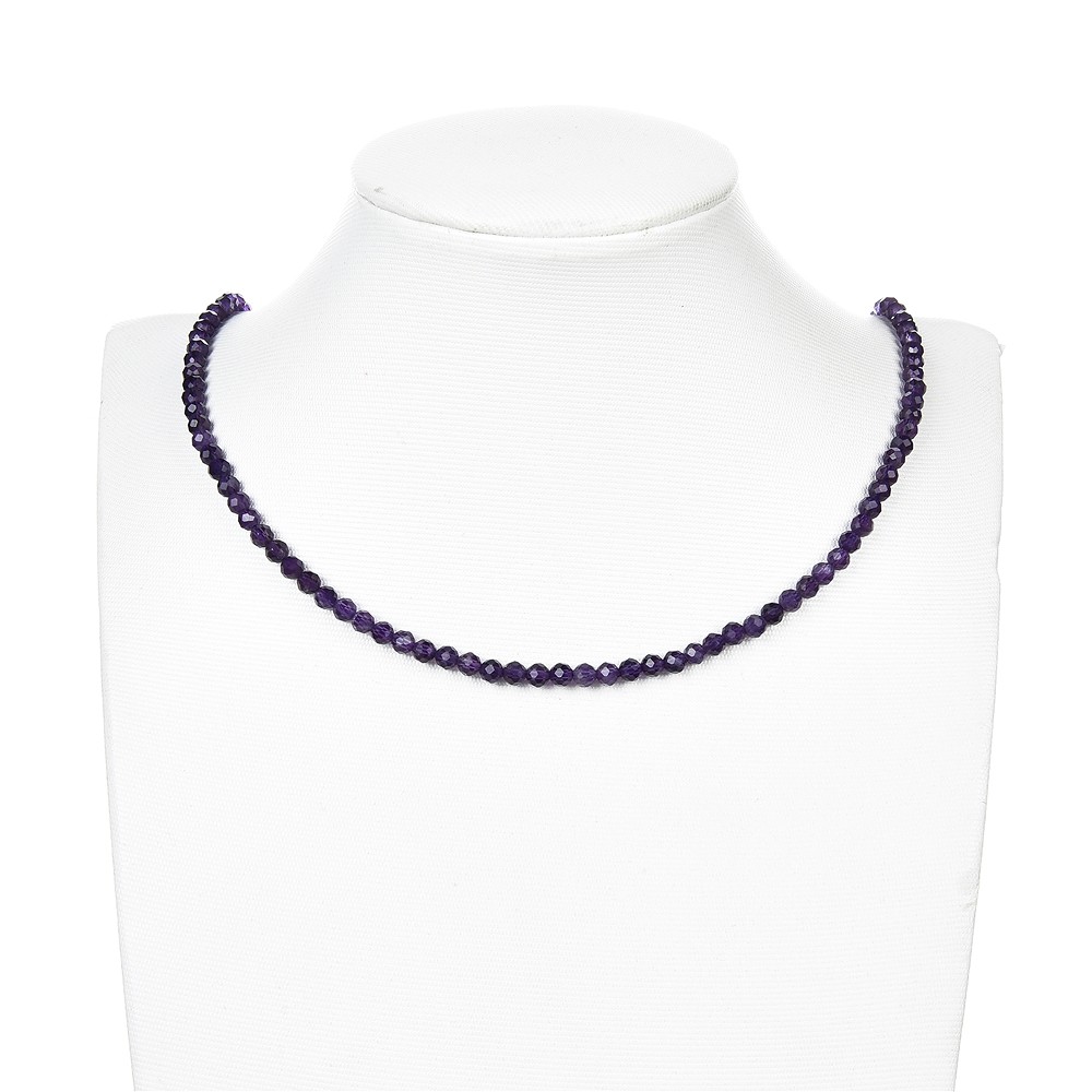 Strang Kugeln, Amethyst, facettiert, 04mm | GH Edelsteine, Heilsteine & Schmuck