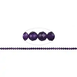 140120101622 Rang de collier boules, améthyste, à facettes, 04mm (38cm) | Marco Schreier