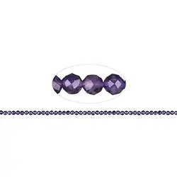 140120101624 Strang Kugeln, Amethyst AA, facettiert, 04mm (39cm) | Marco Schreier