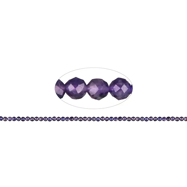 String Beads, Amethyst AA, faceted, 04mm (39cm) | gems, healing stones & jewelry