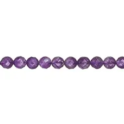 140120101820 String Beads, Amethyst, faceted, 08mm (38cm) | wholesaler gems & healing stones