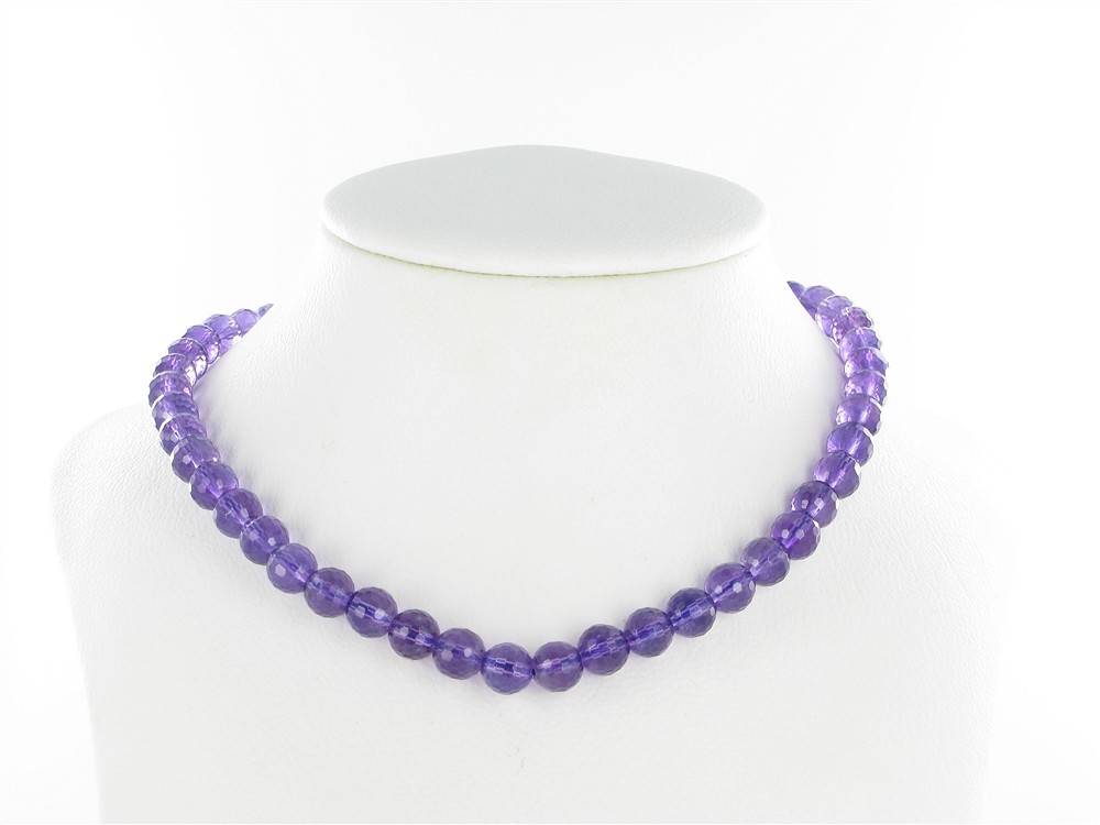 String Beads, Amethyst AA, faceted, 08mm (39cm) | gems, healing stones & jewelry