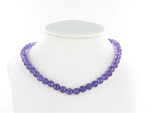 Strang Kugeln, Amethyst AA, facettiert, 08mm (39cm) | Marco Schreier