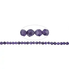 Rang de collier boules, améthyste, à facettes (Starcut), 06-07mm | Marco Schreier