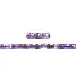 140120210920 Strang Rechteck, Amethyst, 10 x 8mm, facettiert (39cm) | Marco Schreier