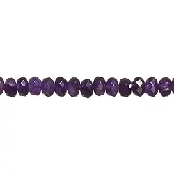 140120300620 Strang Button, Amethyst, facettiert, 06mm | GH Edelsteine, Heilsteine & Schmuck