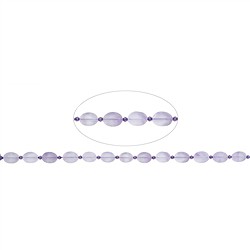 140120302400 Lente quadrata, Ametista (chiara), opaca, 12 x 8,5 mm | Marco Schreier