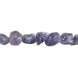 140120602201 Strand of nuggets, Amethyst (dark), rough, 12 - 17mm | Marco Schreier