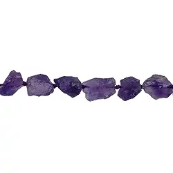 140120602204 Strang Nuggets, Amethyst (dunkel), roh, 15 x 10mm | Marco Schreier