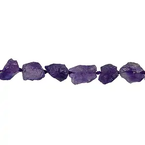 Strang Nuggets, Amethyst (dunkel), roh, 15 x 10mm | Marco Schreier