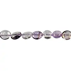 140120604226 Rang de colliers Nuggets plats, Améthyste (claire), 10-12 x 08-10mm | Marco Schreier