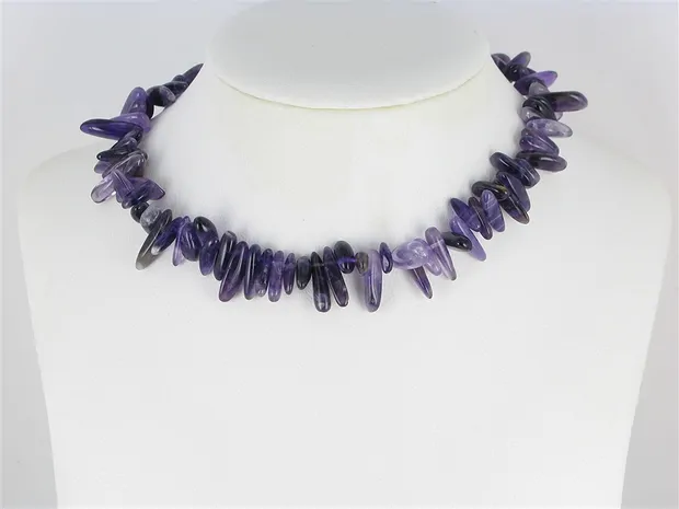 Strang Nuggets (Zahn), Amethyst (dunkel), 03-05 x 12-25mm | Marco Schreier