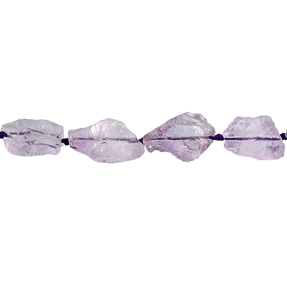 Tiras de pepitas, Amatista (clara), en bruto, 15 - 20mm | Marco Schreier