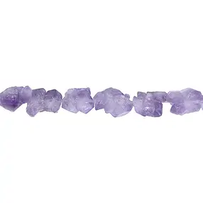 Rang de colliers, cristaux bruts, améthyste, 1,0-1,8 x 0,8-1,4cm | Marco Schreier