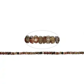 Button string, Andalusite, faceted, 02-04 x 04-07mm (39cm), gradient | Marco Schreier
