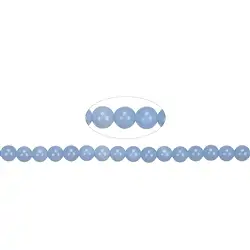 140180100520 String Beads, Angelite (Anhydrite), 06mm (39cm) | gems, healing stones & jewelry