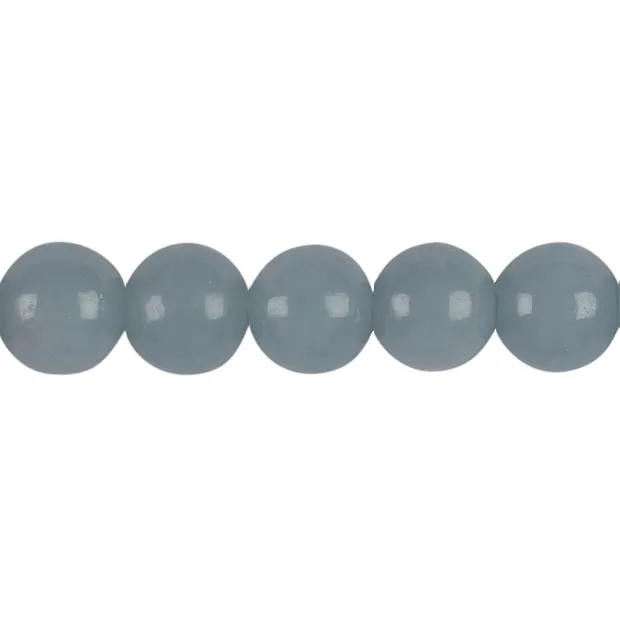 Rang de collier boules, Anhydrite (Angélite), 14mm (38cm) | Marco Schreier