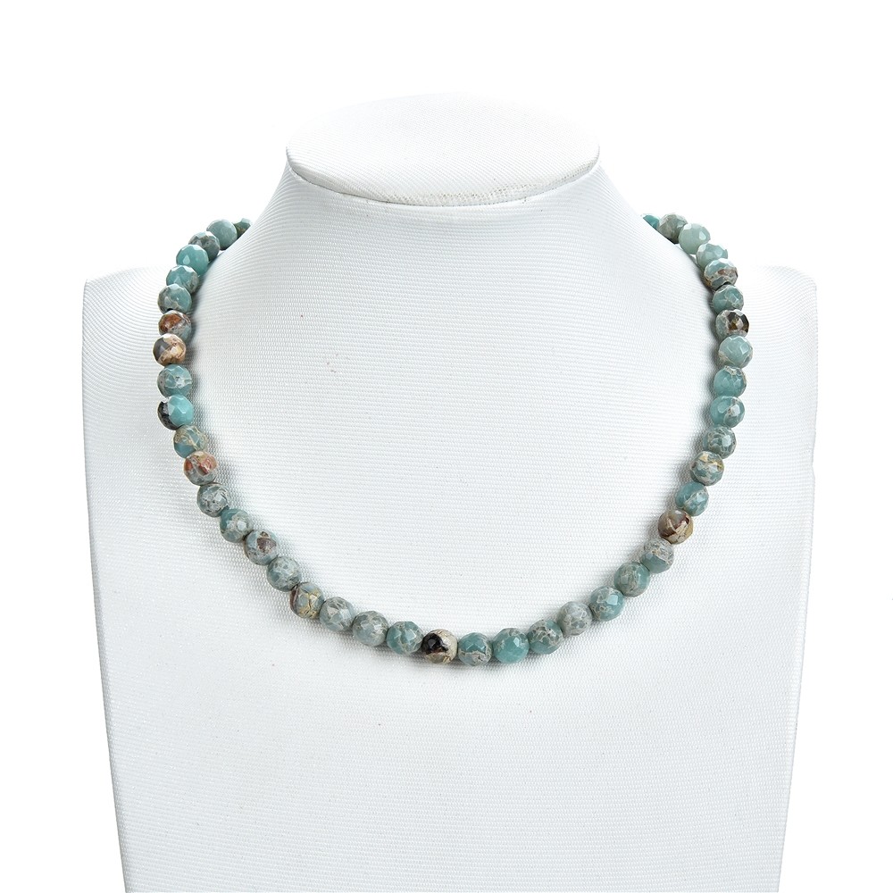 Strang Kugeln, Anhydrit in Matrix, facettiert, 08mm | Marco Schreier