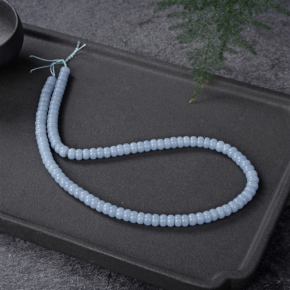 Cordón botón, Angelita (Anhidrita), 03 x 06 mm | Marco Schreier