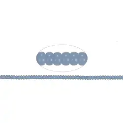 140180300220 Button strand, Angelite (Anhydrite), 03 x 06 mm | gems, healing stones & jewelry