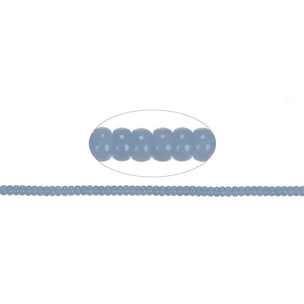Rang de colliers Boutons, Anhydrite (Angélite), 03 x 06 mm | Marco Schreier