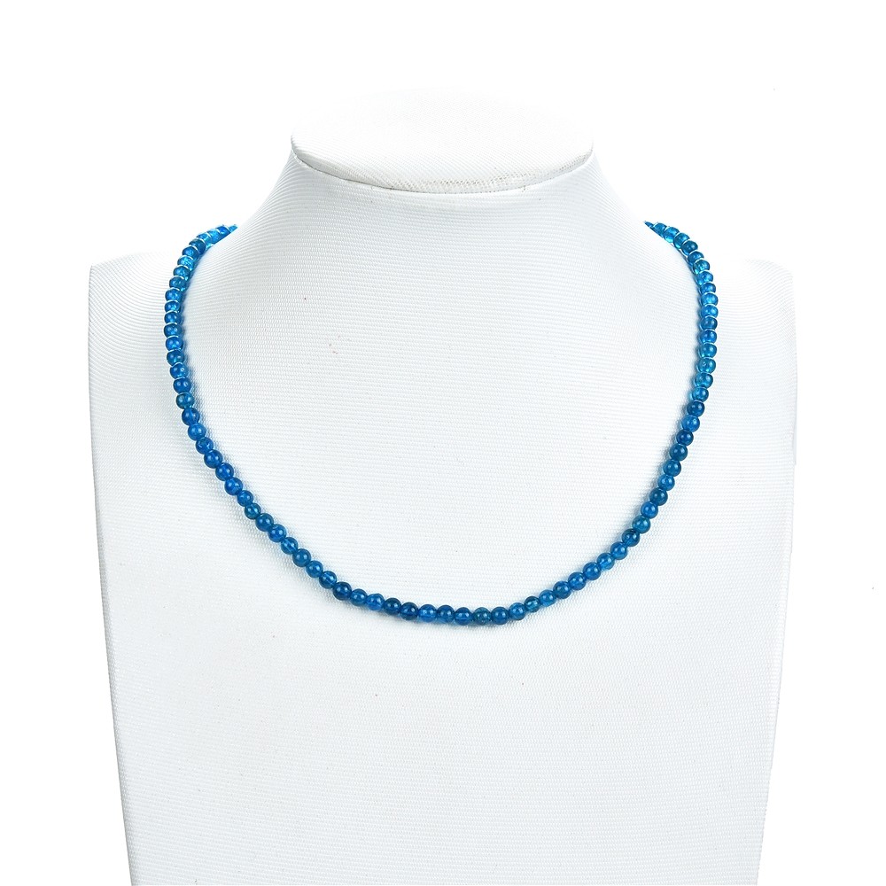 Rang de collier boules, apatite (stab.), 04mm | Marco Schreier