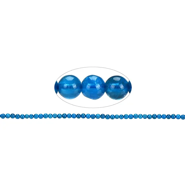 String Beads, Apatite (stab.), 04mm | wholesaler gems, healing stones & jewelry