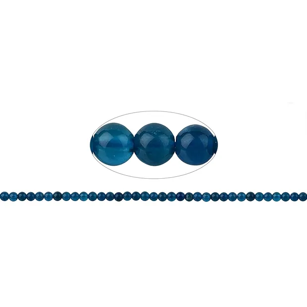 Strang Kugeln, Apatit (stab.) extra, 04mm | GH Edelsteine, Heilsteine & Schmuck