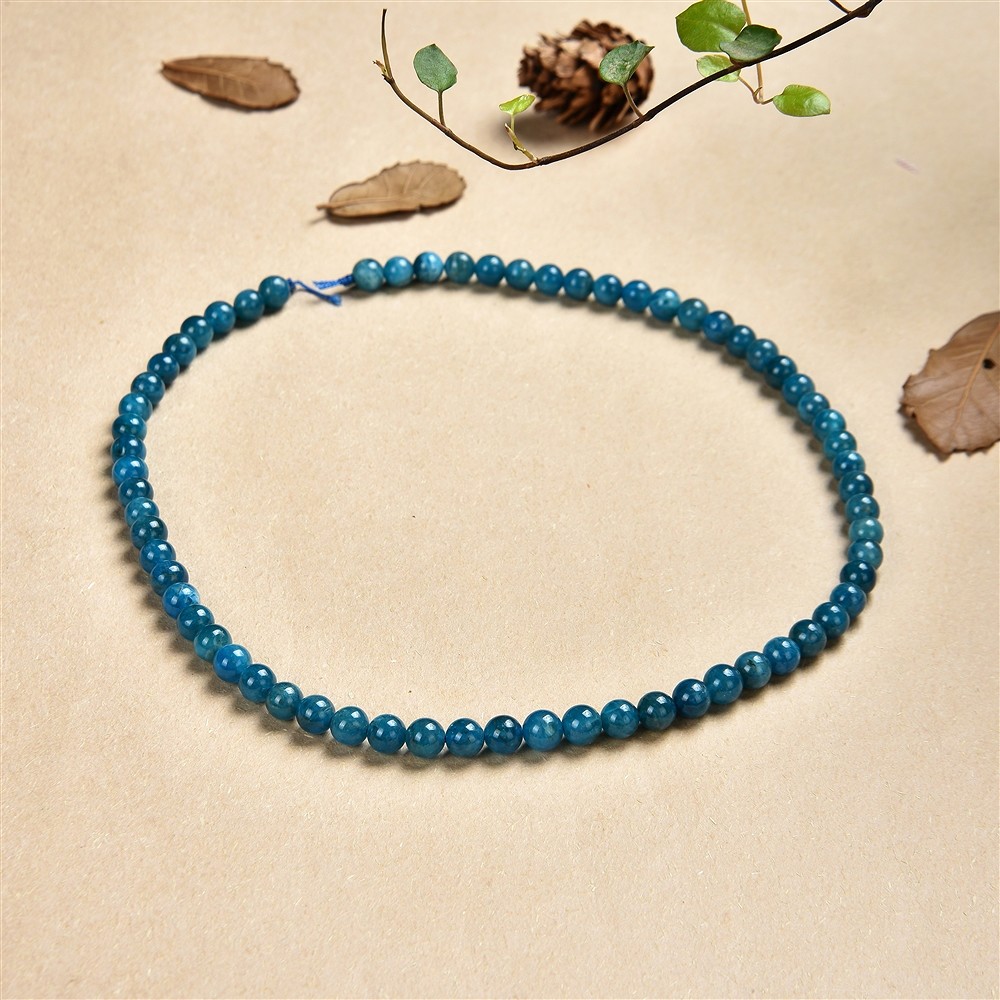 String Beads, Apatite (stab.) extra, 06mm (39cm) | Marco Schreier