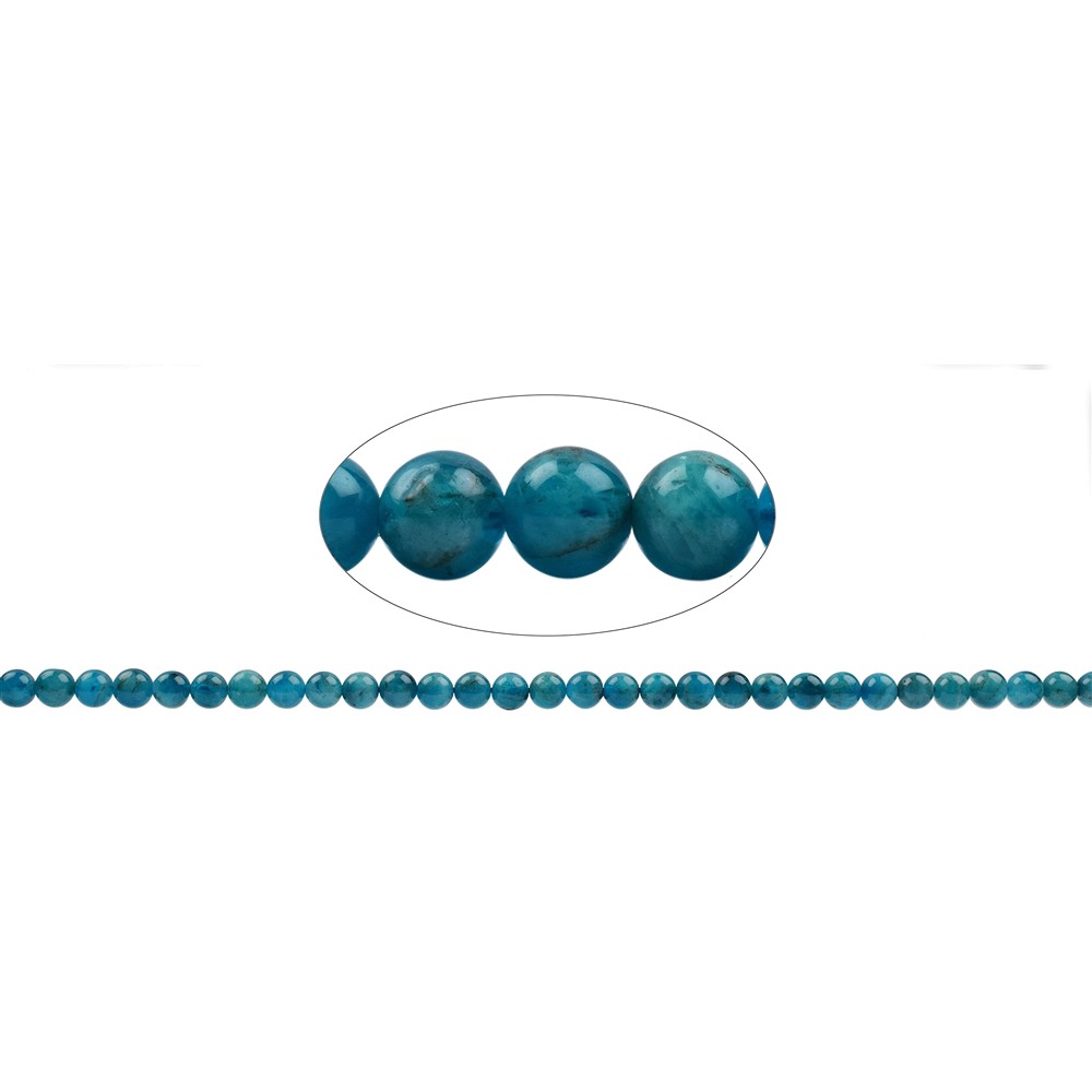 Cuentas de piedras preciosas, apatita (estabilizado), 06mm | Marco Schreier