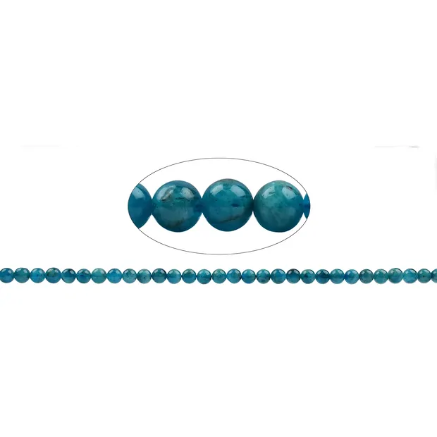 Filo di perle, apatite (stab.), 06 mm | grossista gemme e pietre curative