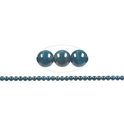 140200100721 Rang de collier boules, apatite (stab.) A, 08mm | Marco Schreier