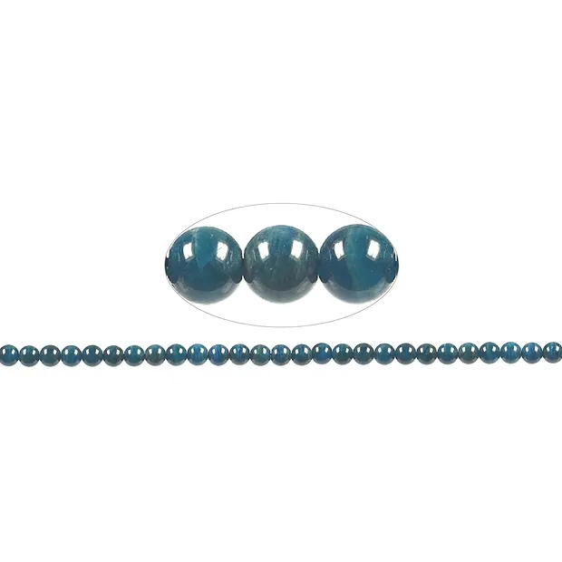 Strang Kugeln, Apatit (stab.) A, 08mm | Edelsteine, Heilsteine & Schmuck-Handel