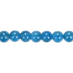 140200100921 Rang de collier boules, apatite (stab.) A, 10mm | Marco Schreier